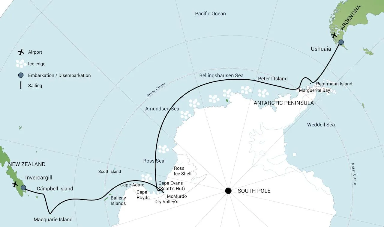 Ortelius Ross Sea 2020 - ANTARKTYDA – PODRÓŻ PRZEZ TRZY KONTYNENTY: Rejs z Nowej Zelandii do Argentyny